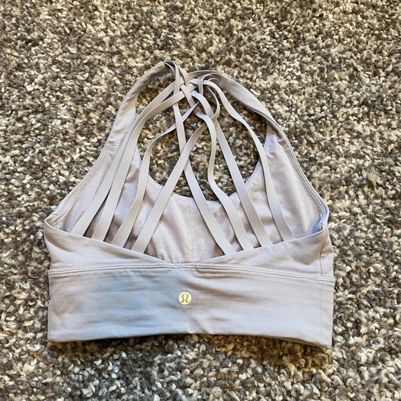 SOLD Lululemon Longline Sports Bra in Lilac - Picture 2 of 2